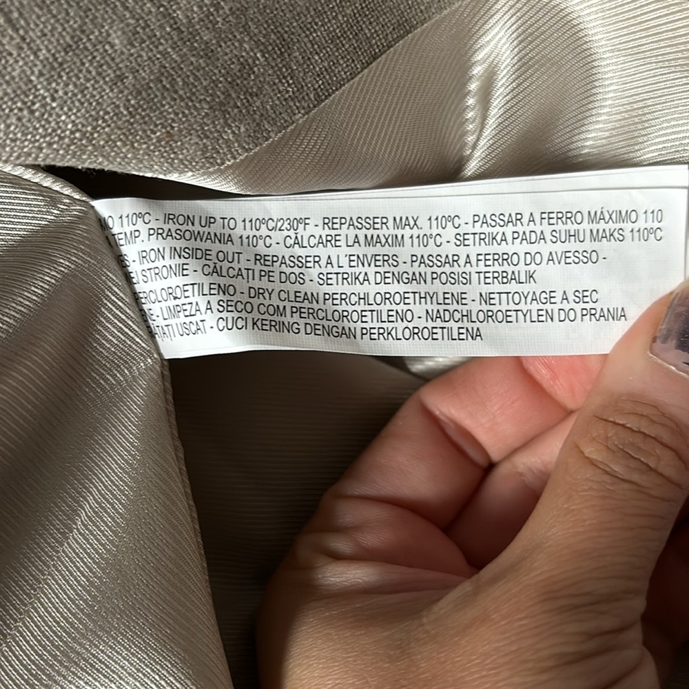 🤍🩶ZARA Silver Linen Blazer - Picture 10 of 13